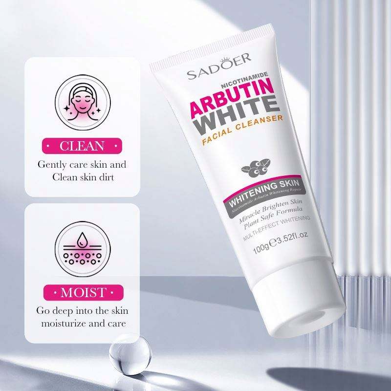 SADOER Nicotinamide Arbutin White Facial Cleanser - Image 5