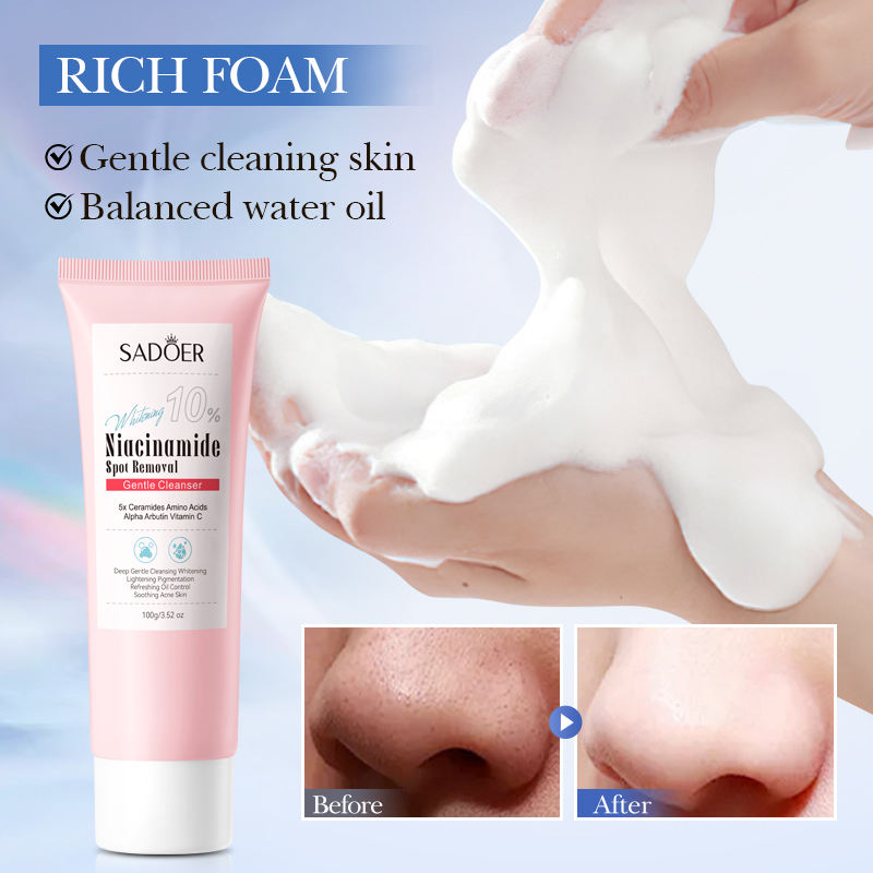 Niacinamide 10% Brightening Spot Removal Facial Cleanser - Image 4
